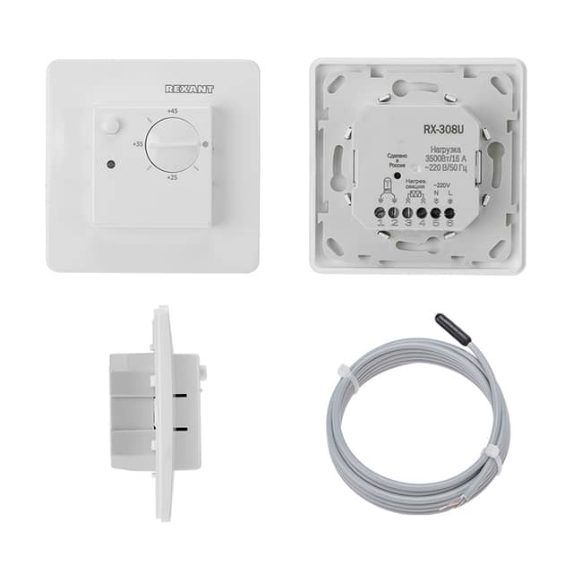 Изображение товара termoregulyator-mehanicheskiy-rx-308u-sovmestim-s-schneider-serii-unica-belyy-rexant 2