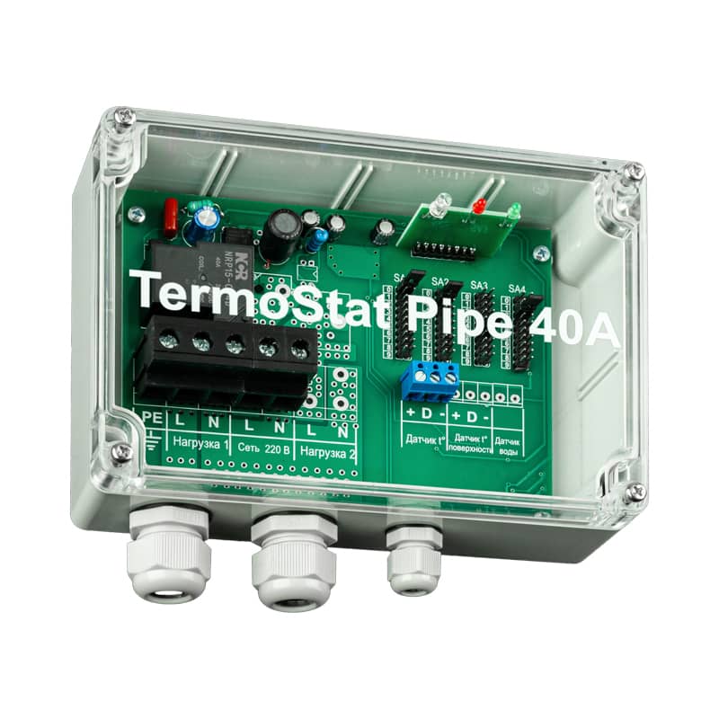 Терморегулятор TermoStat Pipe 40A IP65 REXANT 4