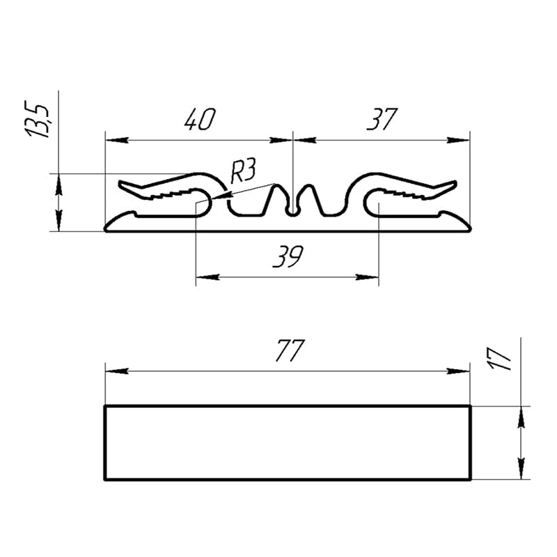 Зажим RX/T для крепления греющего кабеля, 25 шт. REXANT 3