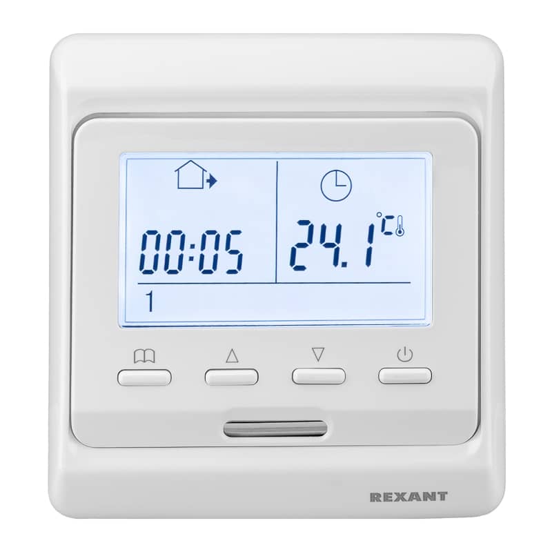 Терморегулятор цифровой R51XT программируемый, белый REXANT 1