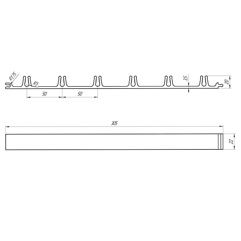 Зажим RX/Y1-6 для крепления греющего кабеля на плоскую кровлю, открытые площадки, резервуары, 25 шт. REXANT 3