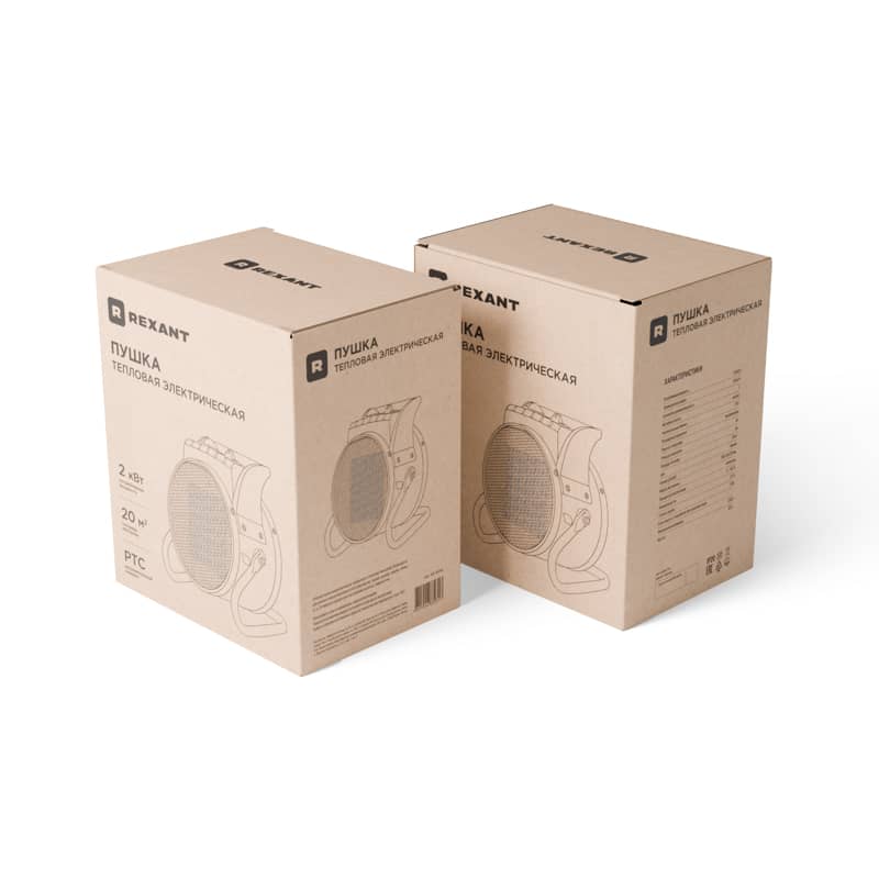 Пушка тепловая электрическая, круглая, PTC, 2кВт REXANT 7