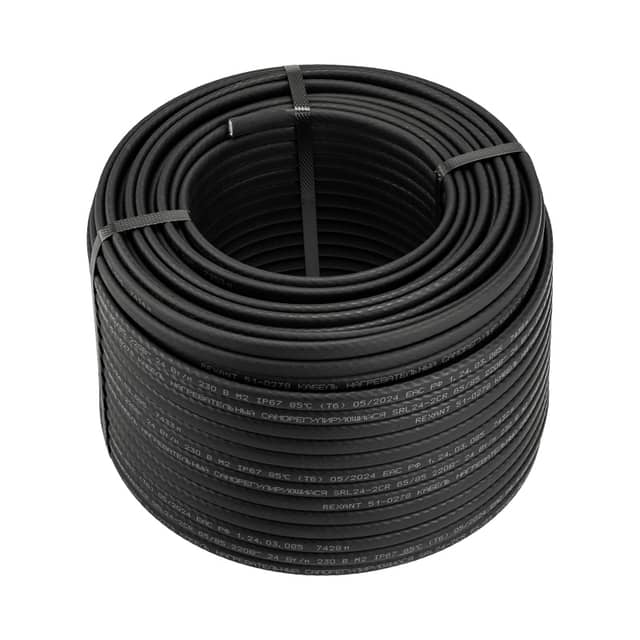 Изображение товара kabel-greyushchiy-nagrevatelnyy-samoreguliruyushchiysya-srl24-2cr-ekranirovannyy-24vtm-0-9mm270m-buhta-100m-rexant 1