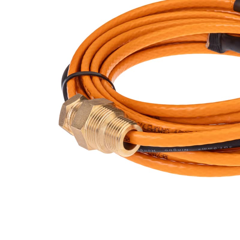 Кабель греющий саморегулирующийся пищевой модель SRP 10HTM2-CT, готовый комплект в трубу, 6м/60Вт REXANT 3