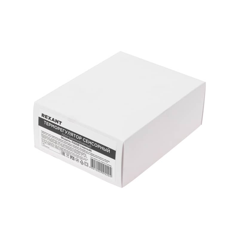 Терморегулятор цифровой R300B сенсорный, программируемый, черный REXANT 3