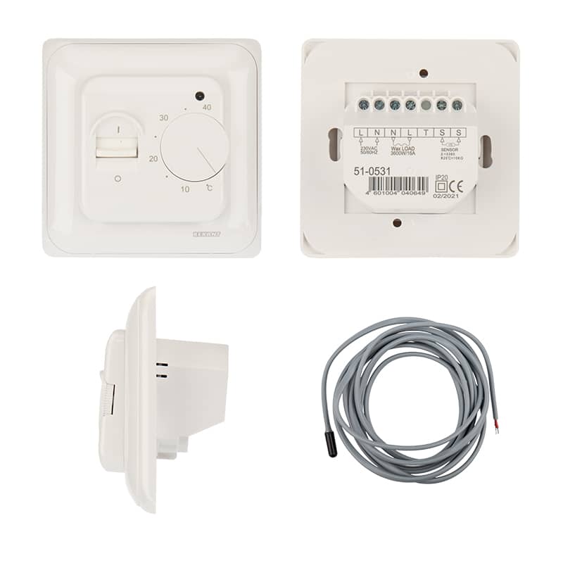 Терморегулятор механический R70XT белый REXANT 3