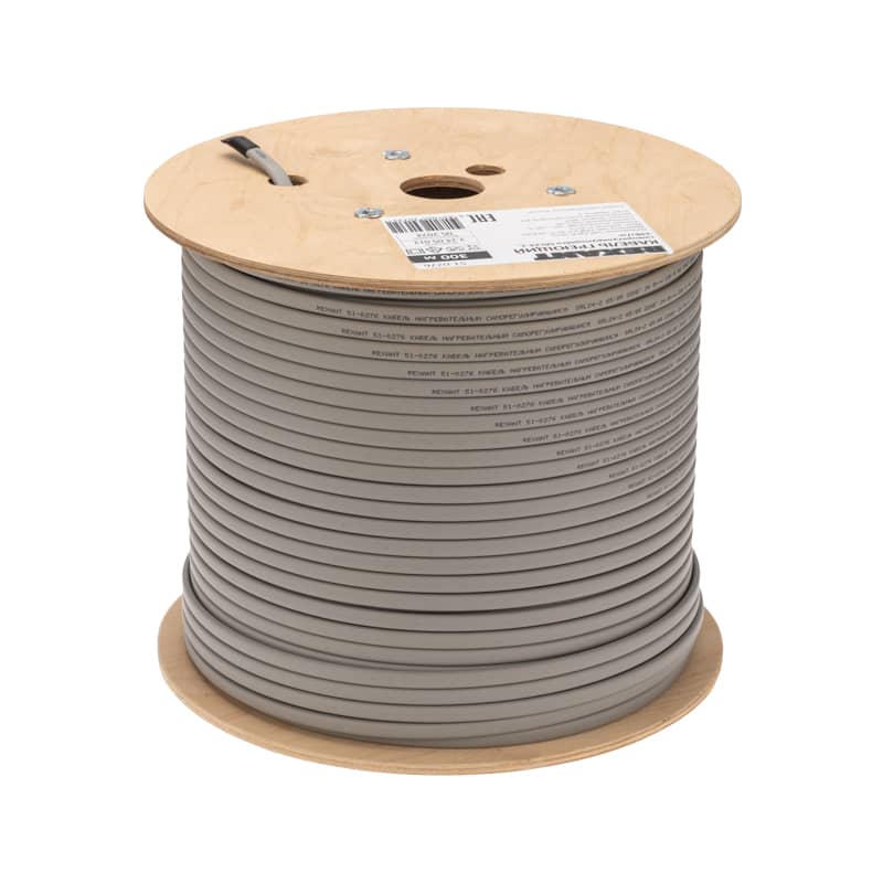 Кабель греющий (нагревательный) саморегулирующийся SRL24-2, неэкранированный, 24Вт/м, 0,9мм2/70м, бухта 300м REXANT 4