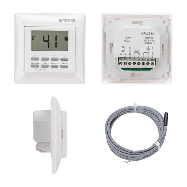 Изображение товара termoregulyator-tsifrovoy-rx-527h-programmiruemyy-sovmestim-s-legrand-serii-valena-belyy-rexant 2