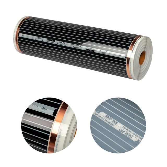 Изображение товара plenochnyy-teplyy-pol-rxm-308-220vtm2-shirina-80-sm-tolshchina-0-338-rulon-100-m-rexant 2