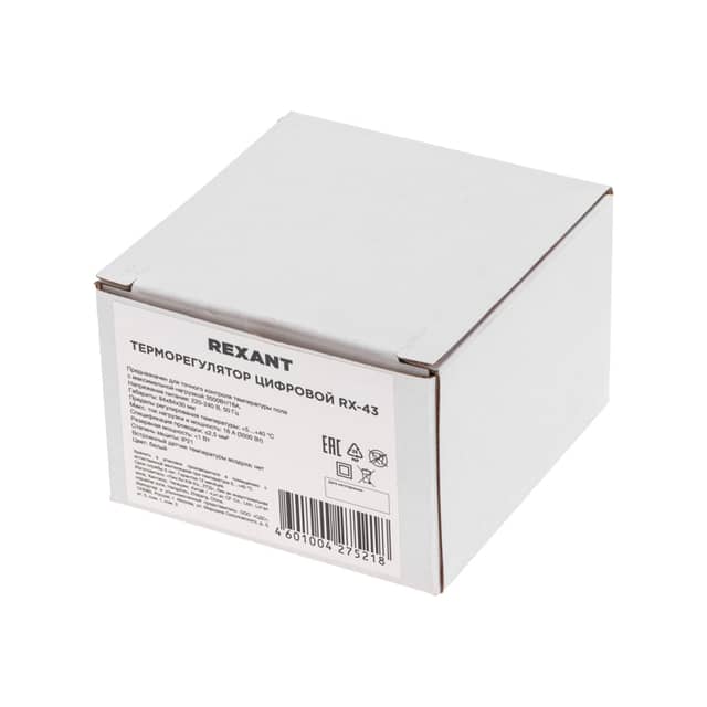 Изображение товара termoregulyator-tsifrovoy-rx-43-sensornyy-belyy-rexant-sovmestim-s-ramkoy-schneider-legrand-abb-gira 5