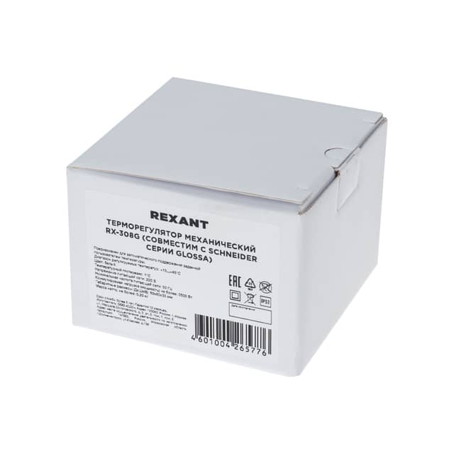 Изображение товара termoregulyator-mehanicheskiy-rx-308g-sovmestim-s-schneider-serii-glossa-atlas-sedna-w59-belyy-rexant 3