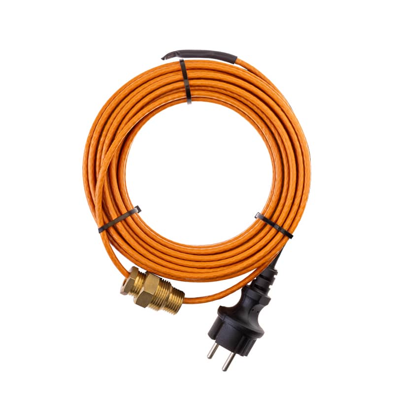 Кабель греющий саморегулирующийся пищевой модель SRP 10HTM2-CT, готовый комплект в трубу, 10м/100Вт REXANT 2