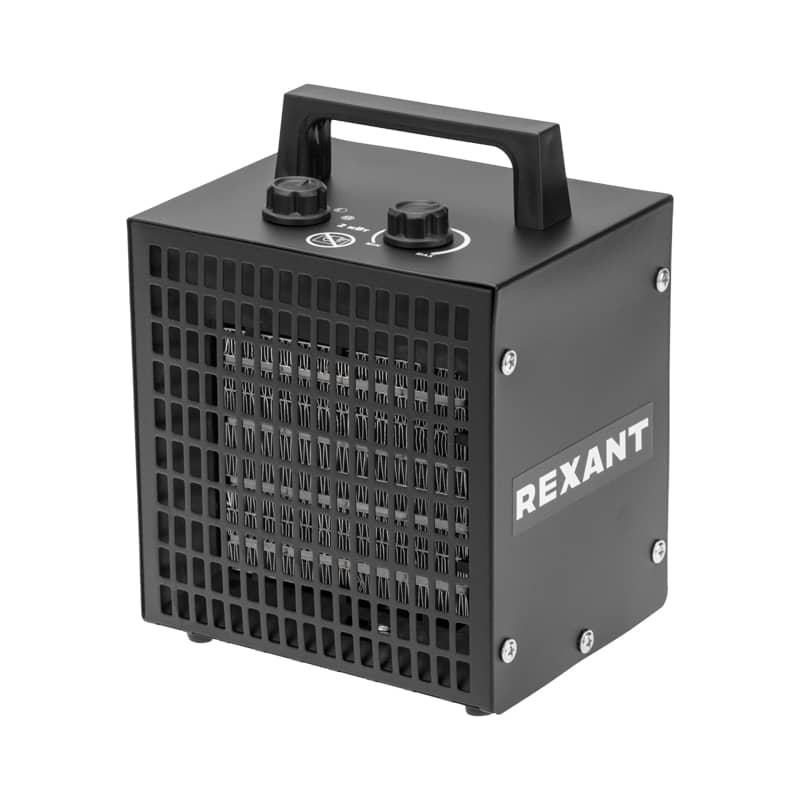 Пушка тепловая (тепловентилятор) электрическая, квадратная, PTC, 2кВт REXANT 1