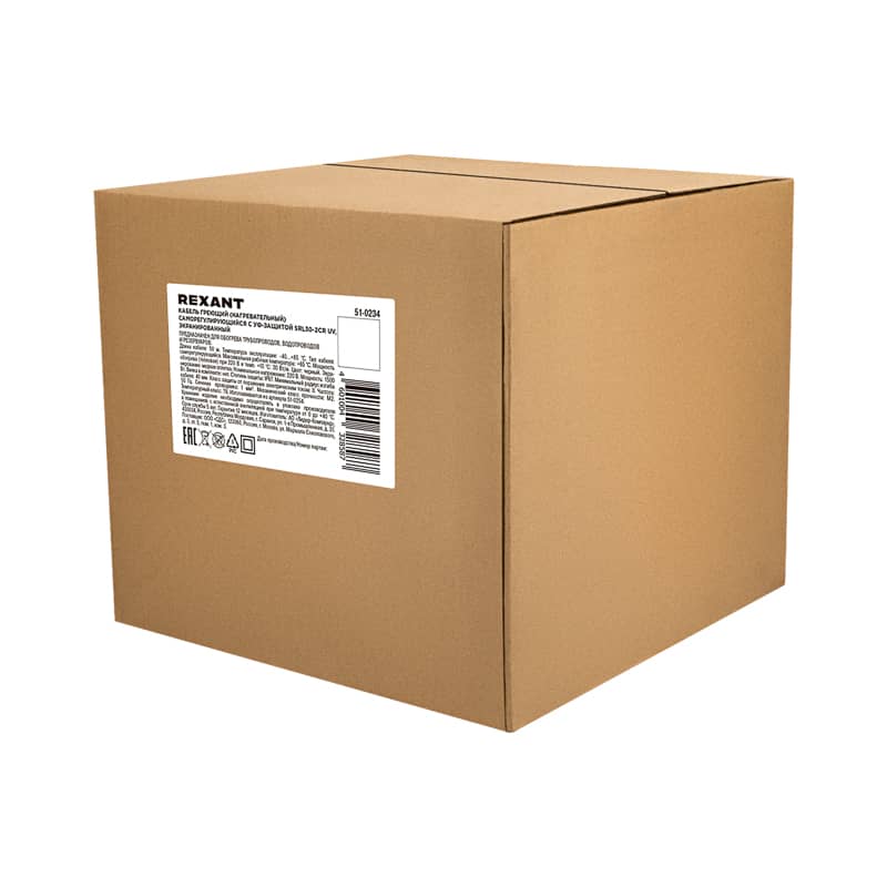 Кабель греющий (нагревательный) саморегулирующийся с УФ-защитой SRL30-2 UV, неэкранированный, 30Вт/м, 0,9мм2/55м, бухта 200м PROconnect 5