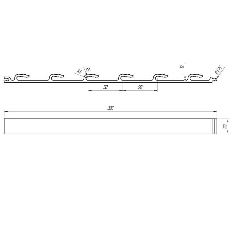 Зажим RX/Y для крепления греющего кабеля на капельник, ендова, резервуар, 25 шт. REXANT 7