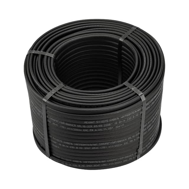 Изображение товара kabel-greyushchiy-nagrevatelnyy-samoreguliruyushchiysya-srl16-2cr-ekranirovannyy-16vtm-0-9mm2105m-buhta-100m-rexant 1