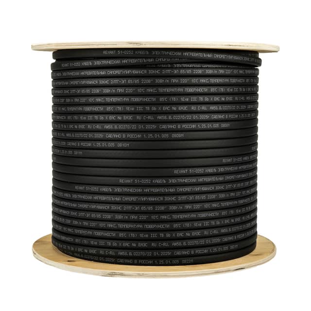 Изображение товара kabel-greyushchiy-nagrevatelnyy-samoreguliruyushchiysya-rsl-30hf-6585-s-ekranirovannyy-vzryvozashchishchennyy-ex-uv-30vtm-1-0mm260m-rexant 3
