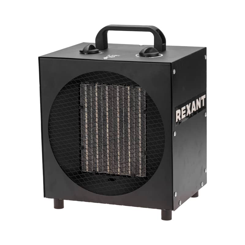Пушка тепловая (тепловентилятор) электрическая, квадратная, PTC, 5кВт REXANT 1