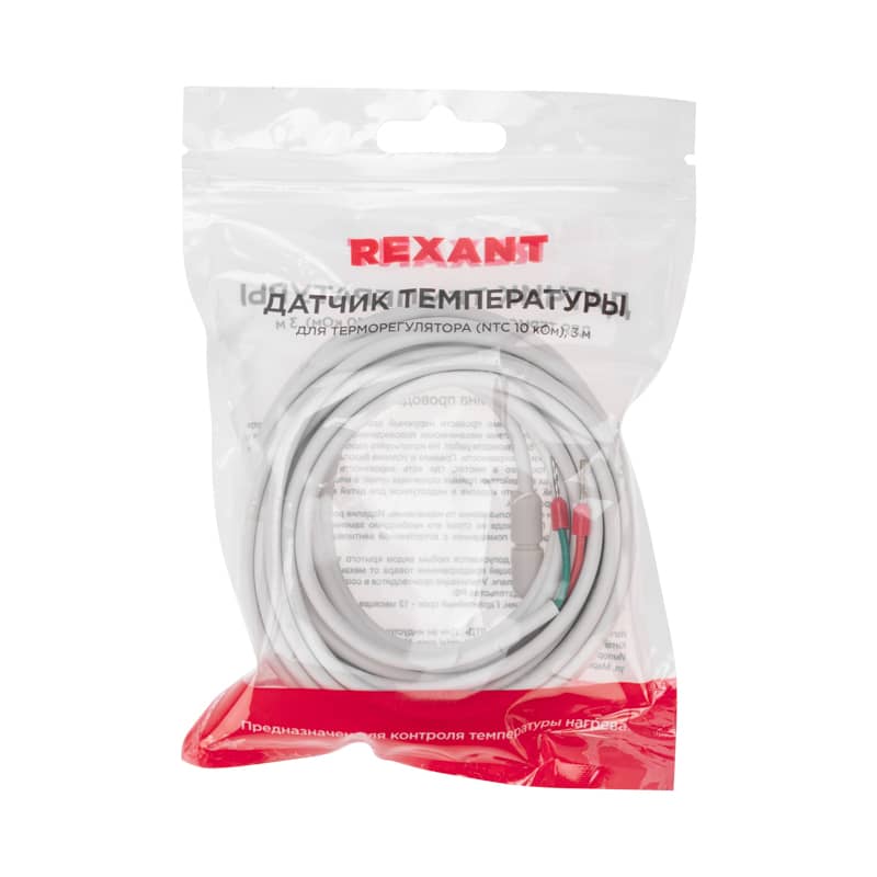 Датчик температуры для терморегулятора NTC 10 кОм, 3 м REXANT 3